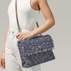NWT Kurt Geiger Kensington Large Tweed shoulder/crossbody bag
